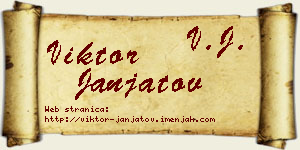 Viktor Janjatov vizit kartica